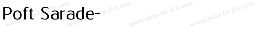 Poft Sarade字体转换